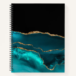 Cuaderno OBSERVACIÓN verde azulada DE ORO NEGRO AGOTADO