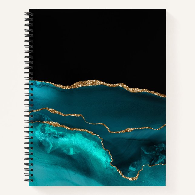 Cuaderno OBSERVACIÓN verde azulada DE ORO NEGRO AGOTADO (Anverso)