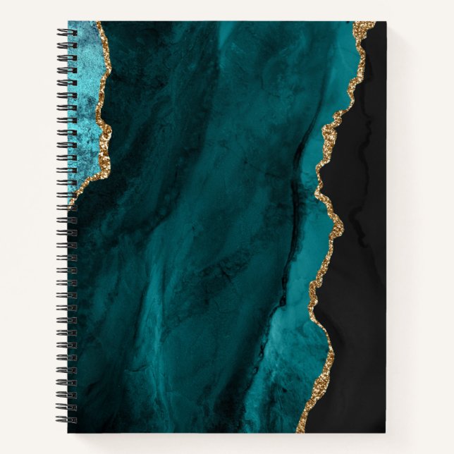 Cuaderno OBSERVACIÓN verde azulada DE ORO NEGRO AGOTADO (Anverso)