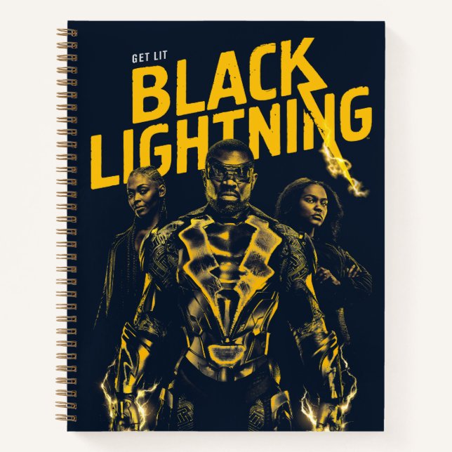 Cuaderno Obtén luz - Black Lightning (Anverso)