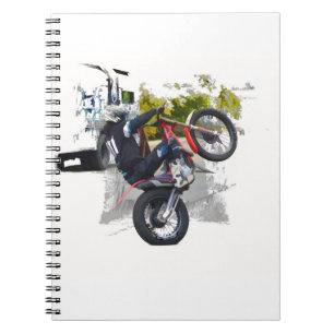 Cuaderno Obtén Tu Gas En Motocross Stunt Biker