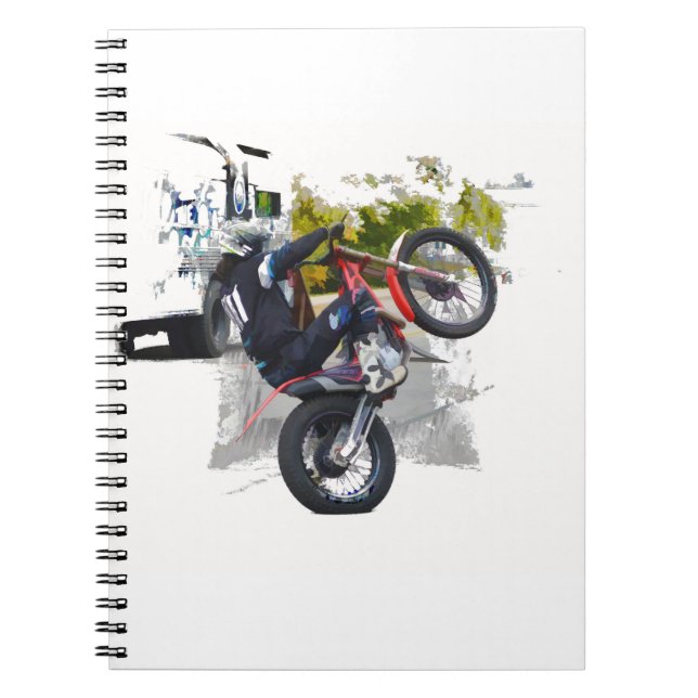 Cuaderno Obtén Tu Gas En Motocross Stunt Biker (Frente)