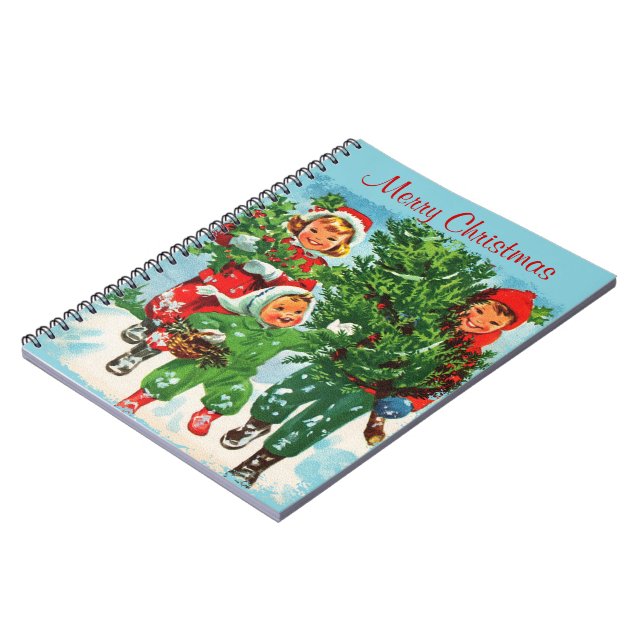 Cuaderno Obtención del bloc de notas del árbol de Navidad (Lado Izquierdo)