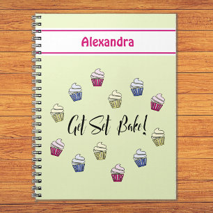 Cuaderno Obtener el nombre personalizado de los cupcakes co
