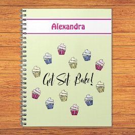 Cuaderno Obtener el nombre personalizado de los cupcakes co