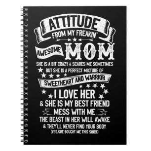 Cuaderno Obtengo Mi Actitud De Mi Impresionante Madre