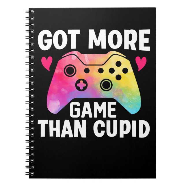 Cuaderno Obtuve más juego que el juego de video Cupid Valen (Frente)