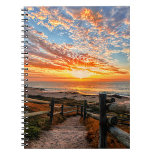 Cuaderno Ocean Beach View Tropical Sunset Paradise Dream