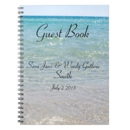 Cuaderno Ocean Blue Guest Book