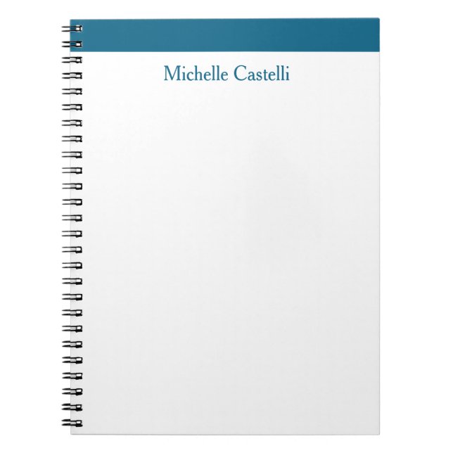 Cuaderno Ocean Blue & White Professional Único Clásico (Frente)