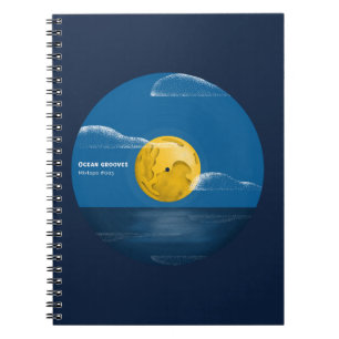 Cuaderno Ocean Grooves Vinyl Ocean Night Art