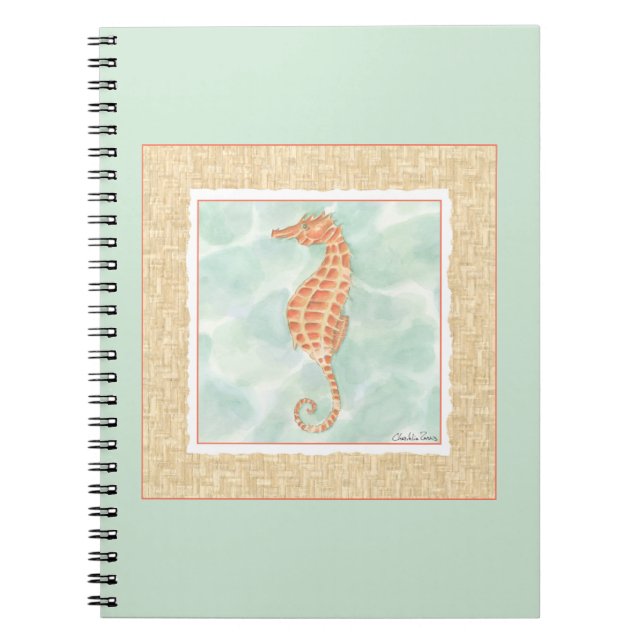 Cuaderno Ocean Naranja Seahorse (Frente)