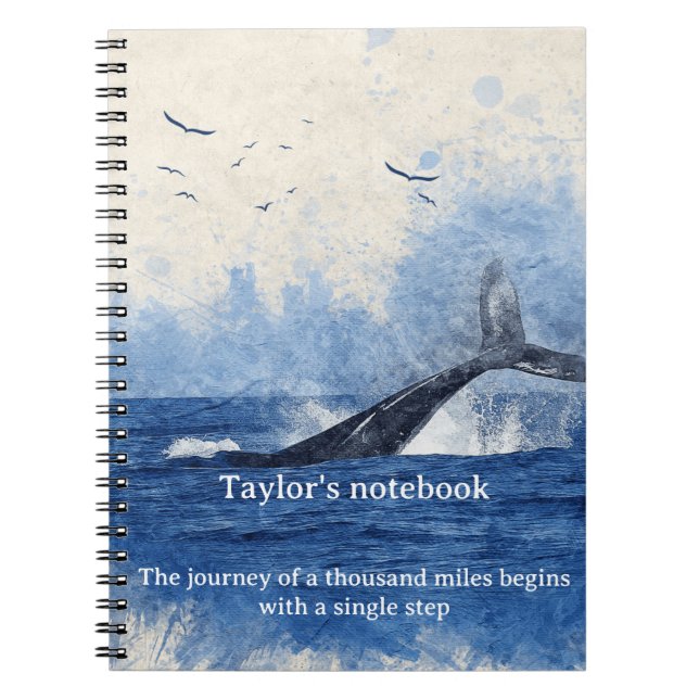 Cuaderno Ocean Notebook - Diario inspirado en el mar para n (Frente)
