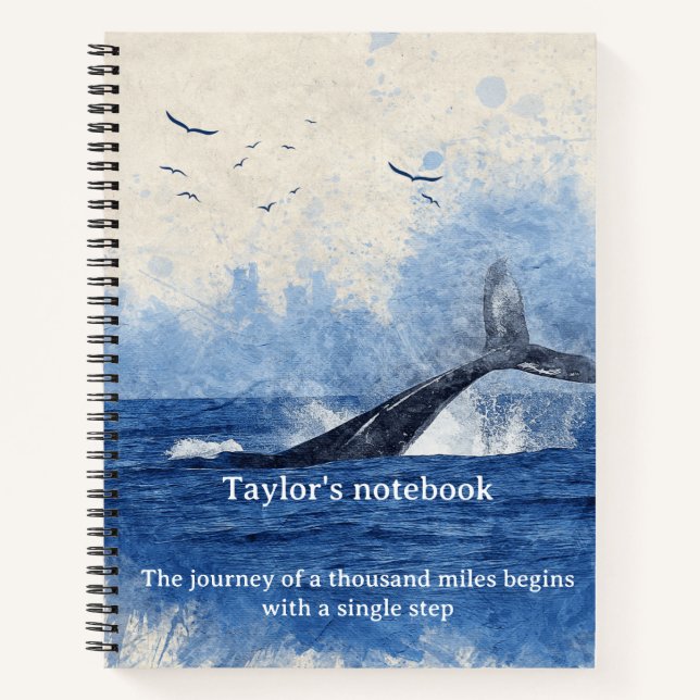 Cuaderno Ocean Notebook – Sea-Inspired Journal for Notes  (Anverso)