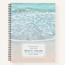 Ocean Photo Beach Vacation Rental Guest Book