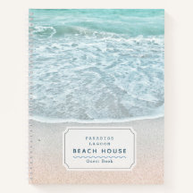 Ocean Photo Beach Vacation Rental Guest Book
