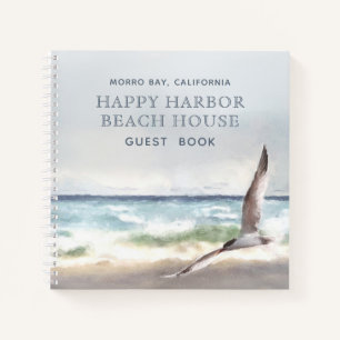 Cuaderno Ocean Sea Bird Beach Vacation Rental Guest Book