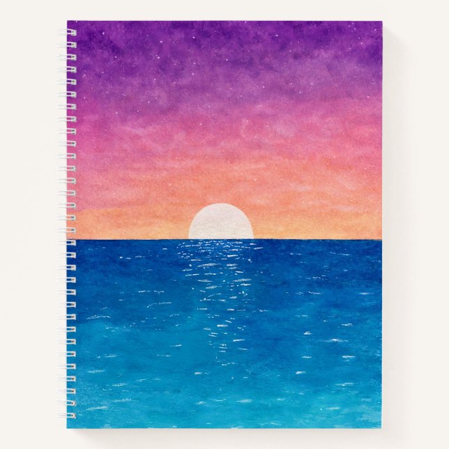 Cuaderno Ocean Sunset Design Notebook (Anverso)