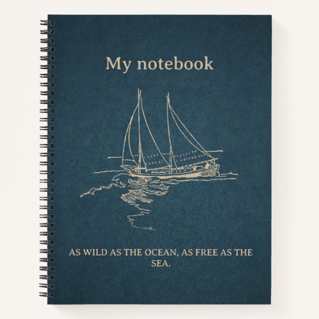 Cuaderno Ocean Vibes Notebook –  Beach Journal  (Anverso)