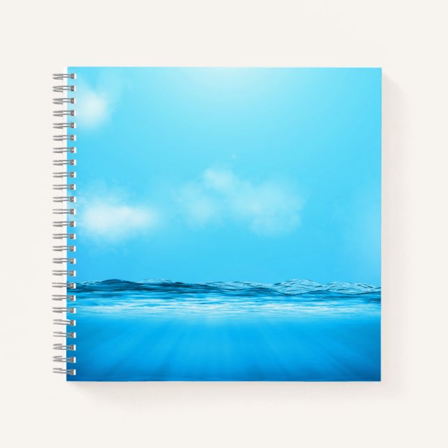 Cuaderno Océano azul (Anverso)