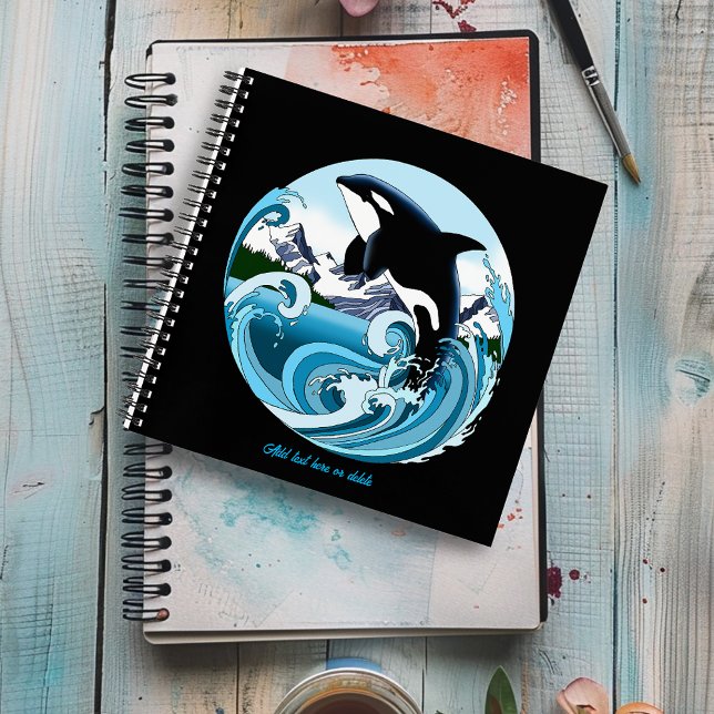 Cuaderno Océano azul de ballena asesina de orca (Subido por el creador)