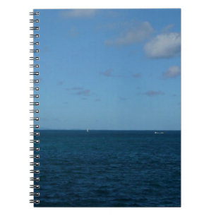 Cuaderno Océano azul del horizonte de Santa Lucía