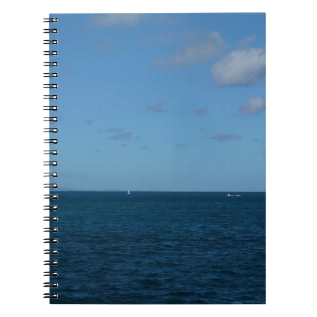 Cuaderno Océano azul del horizonte de Santa Lucía (Frente)