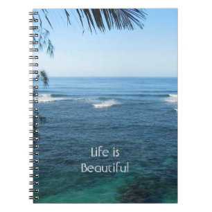 Cuaderno Océano de Coral Kauai Hawái (mi fotografía)