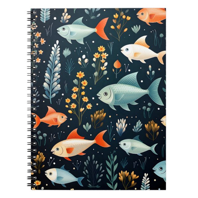 Cuaderno Océano De La Vida Marina Y Animales Submarinos (Frente)