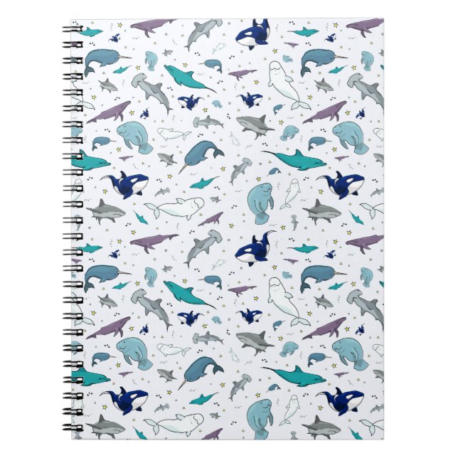 Cuaderno Océano en azul (Frente)