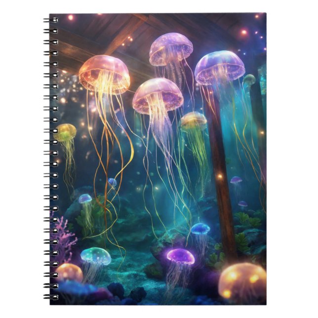 Cuaderno Océano Jellyfish encantado - Mundo submarino (Frente)