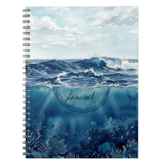 Cuaderno Océano personalizable