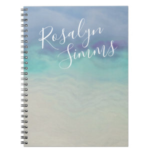 Cuaderno Océano pintado