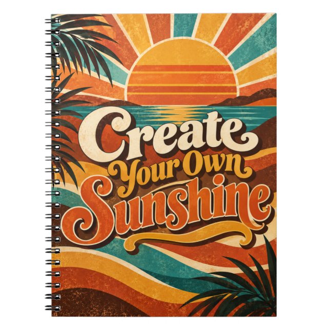 Cuaderno Océano Retro Soleado (Frente)