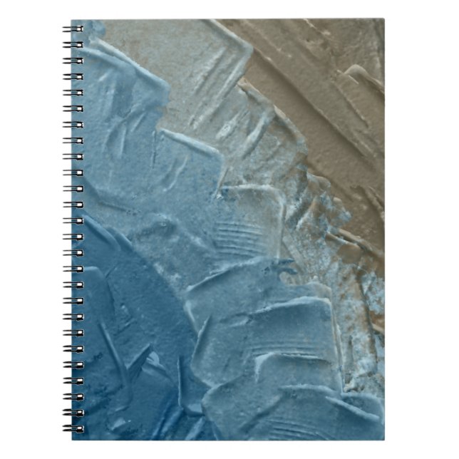 Cuaderno Ocean's Edge: Una pintura digital de la tranquilid (Frente)
