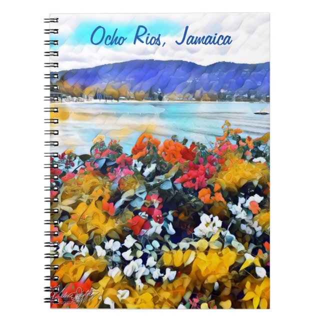Cuaderno Ocho Rios Neon Pop Art Floral (Frente)