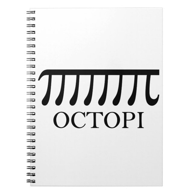 Cuaderno Octopi - Graciosa Matemática del pulpo Pi (Frente)