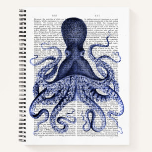 Cuaderno Octopus azul
