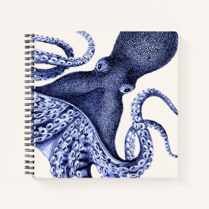 Cuaderno Octopus azul paisajístico