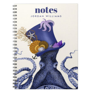 Cuaderno Octopus con Gorra náutico