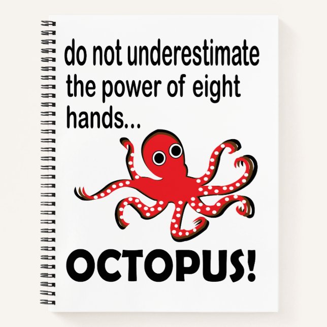 Cuaderno Octopus cute gracioso (Anverso)