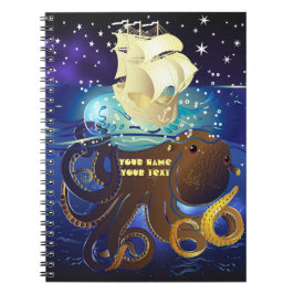 Cuaderno Octopus Enorme y Caravella
