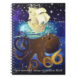 Cuaderno Octopus Enorme y Caravella
