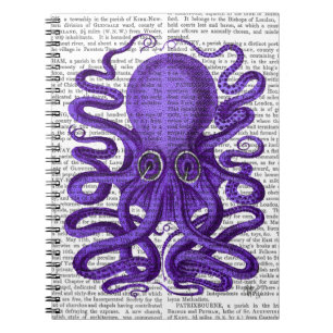 Cuaderno Octopus púrpura