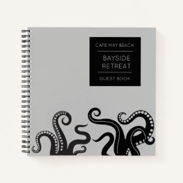 Cuaderno Octopus Tentacle Beach House Spiral Guest Book