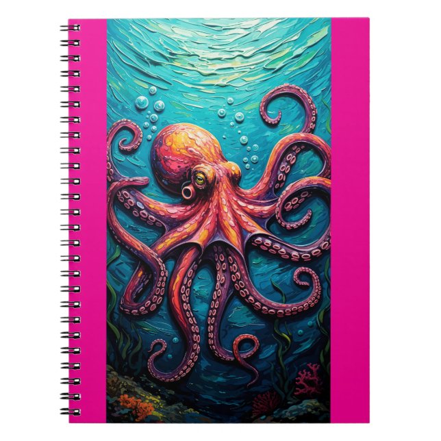 Cuaderno Octopus Underwater Painting (Frente)