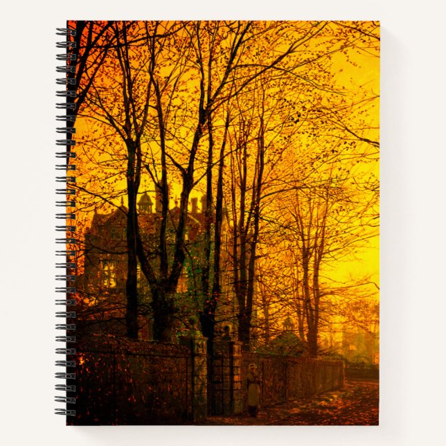 Cuaderno Octubre después del glow John Atkinson Grimshaw (Anverso)