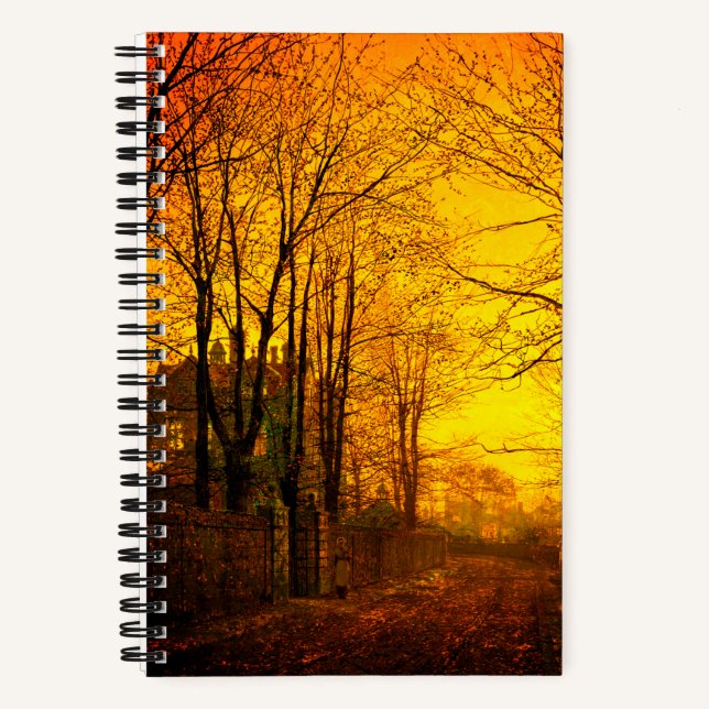 Cuaderno Octubre después del glow John Atkinson Grimshaw (Anverso)