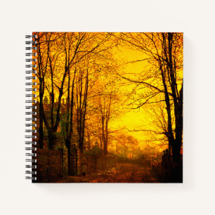 Cuaderno Octubre después del glow John Atkinson Grimshaw