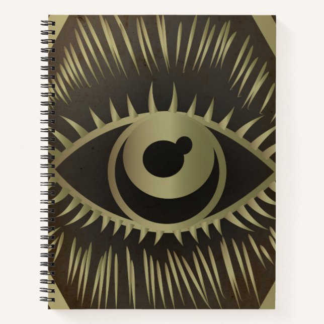 Cuaderno ocular, diario místico para creativo (Anverso)